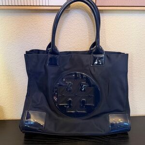 Tory Burch Navy Blue Tote Bag